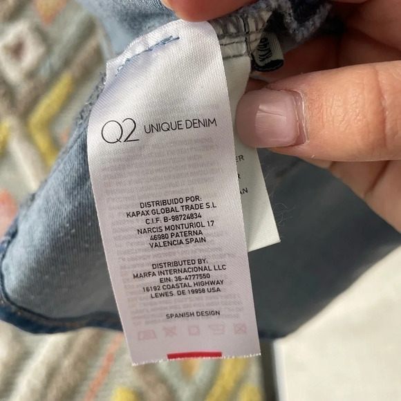 COPY - Women's Q2 Unique Denim, Denim Button Down Jacket - Sz. XL - Picture 4 of 5